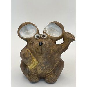 Vintage MCM Pottery Craft Robert Maxwell Clay Menagerie Maxie Mouse Figurine